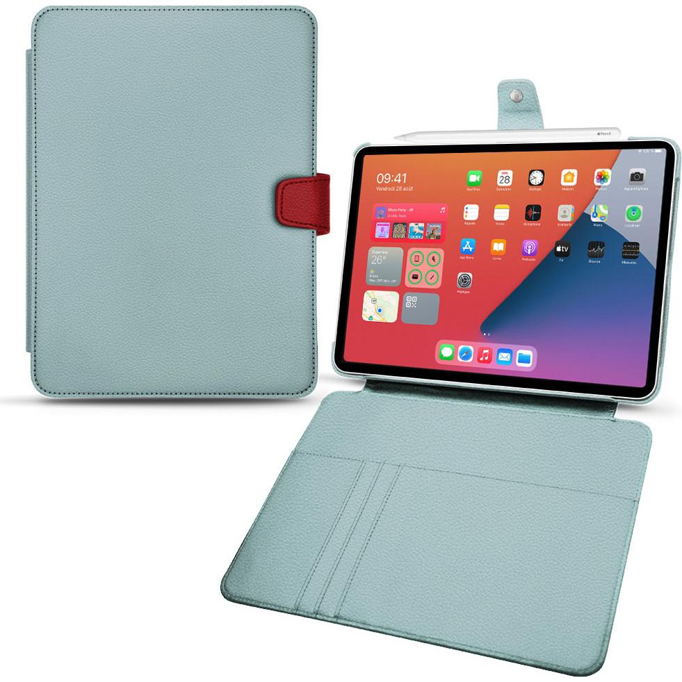 Noreve Lederschutzhülle Wallet (iPad mini 6), Tablet Hülle, Blau