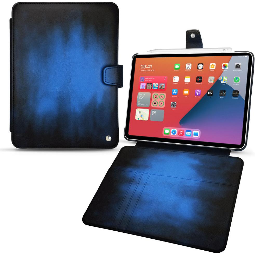 Noreve Lederschutzhülle Wallet (iPad mini 6), Tablet Hülle, Blau
