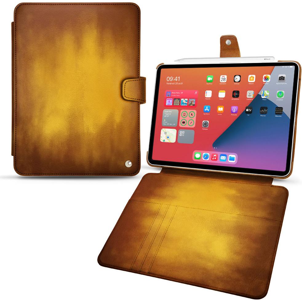 Thumbnail - Noreve Lederschutzhülle Wallet (iPad mini 6), Tablet Hülle, Gold