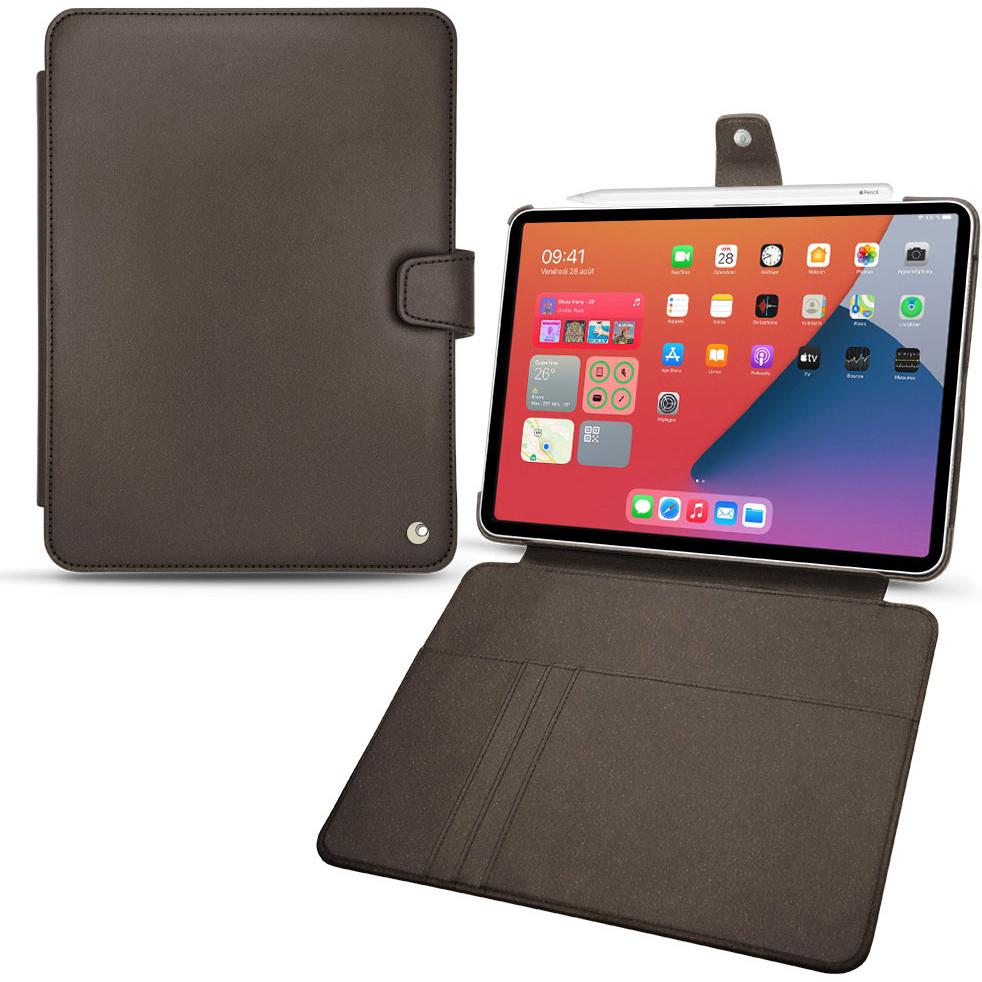 Noreve Lederschutzhülle Wallet (iPad mini 6), Tablet Hülle, Grau