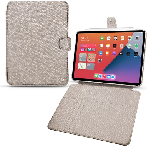 Noreve Lederschutzhülle Wallet (iPad mini 6), Tablet Hülle, Beige