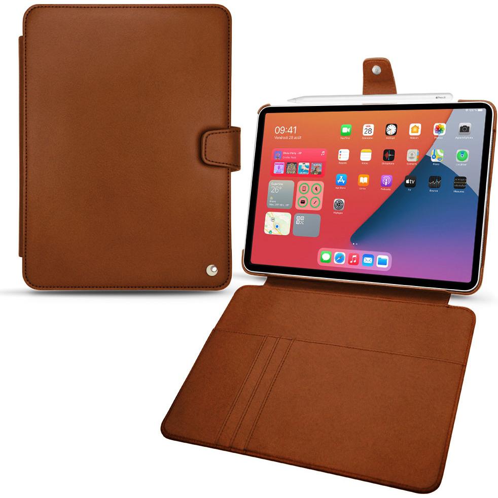 Noreve Lederschutzhülle Wallet (iPad mini 6), Tablet Hülle, Braun