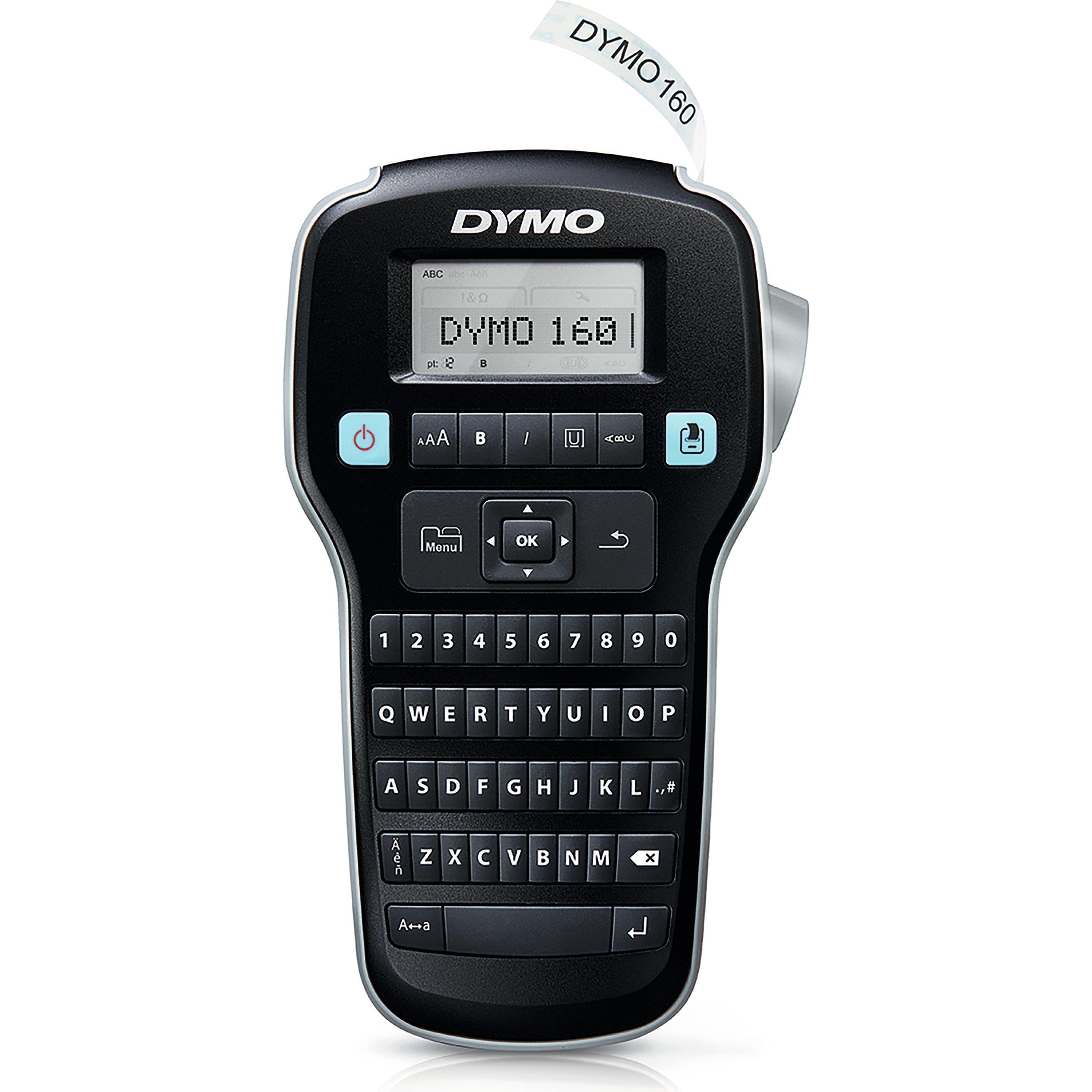 Dymo LabelManager 160, Beschriftungsgerät, Schwarz, Silber