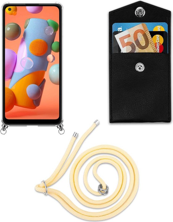 Produktbild Cadorabo TPU Handy Kette SILBER Cover