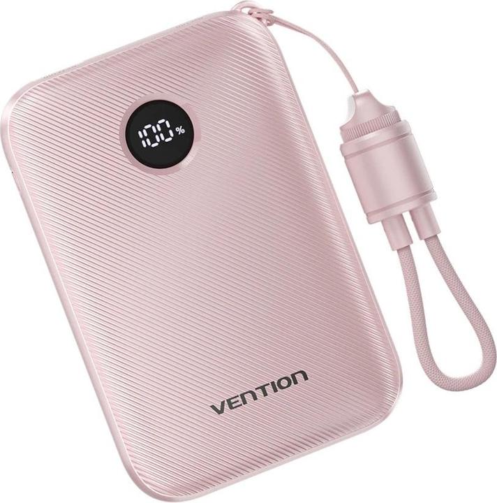Image du produit Vention POWER BANK USB 10000MAH 22.5W/PINK FKAP0-C (10000 mAh, 22.50 W, 22.50 Wh)