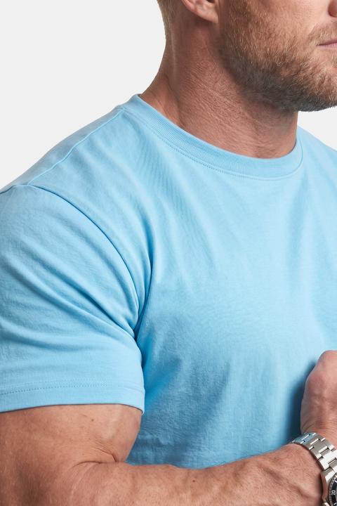 Actual product image Men+ T-Shirts, 2er-Pack, Bauchfit, Basic, Halbarm (7XL)