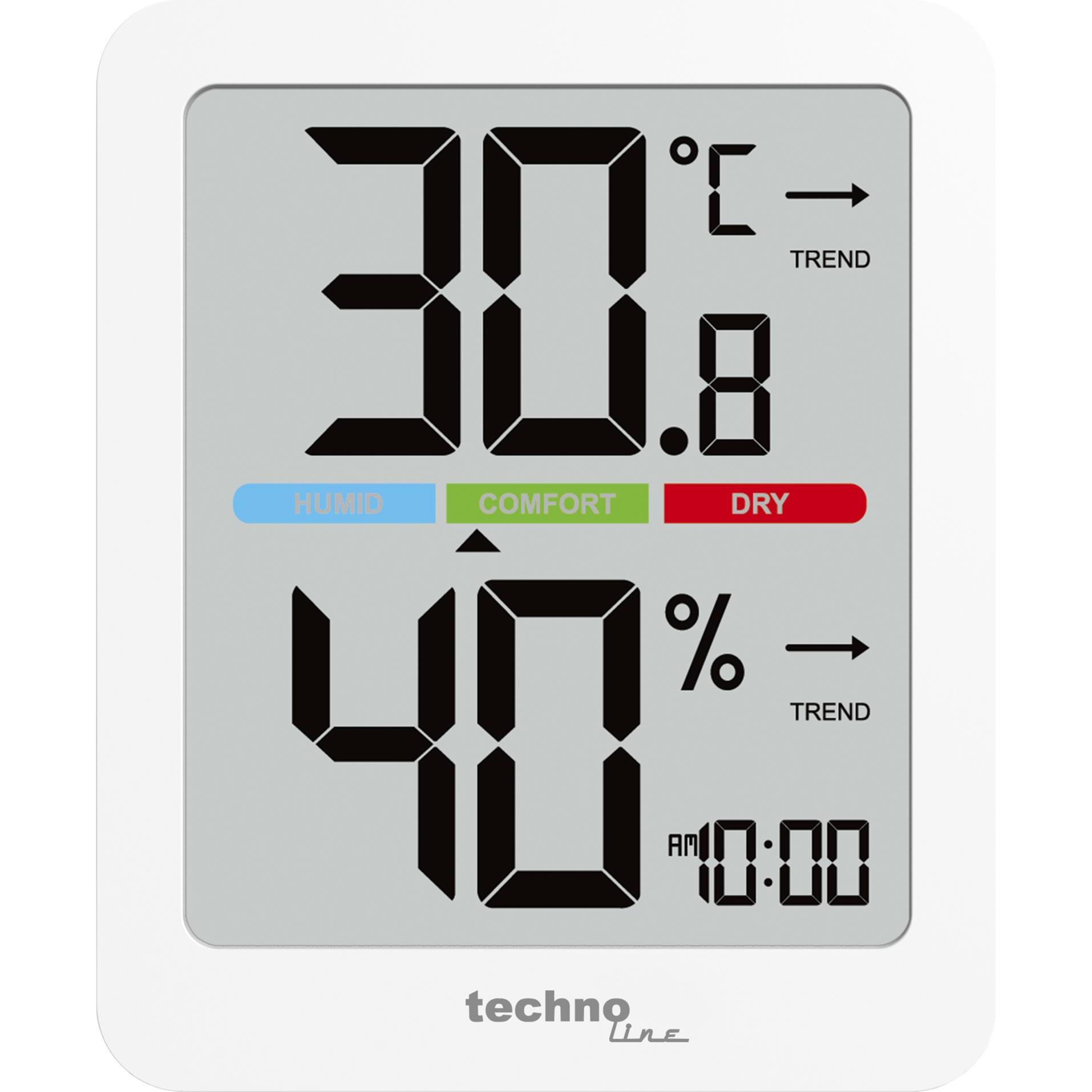 Technoline Stacja Pogodowa WS9456, Termometro + Igrometro, Bianco