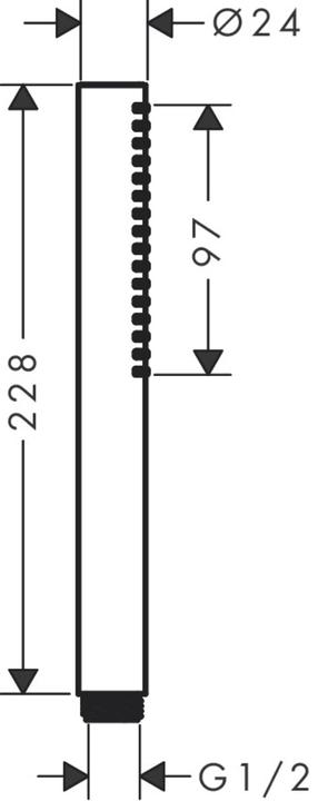 Immagine prodotto hansgrohe Pulsify S barra doccia 100, 1 tipo di getto a risparmio idrico+, 24126 (1 Tipo di fascio, 5.40 l/min)