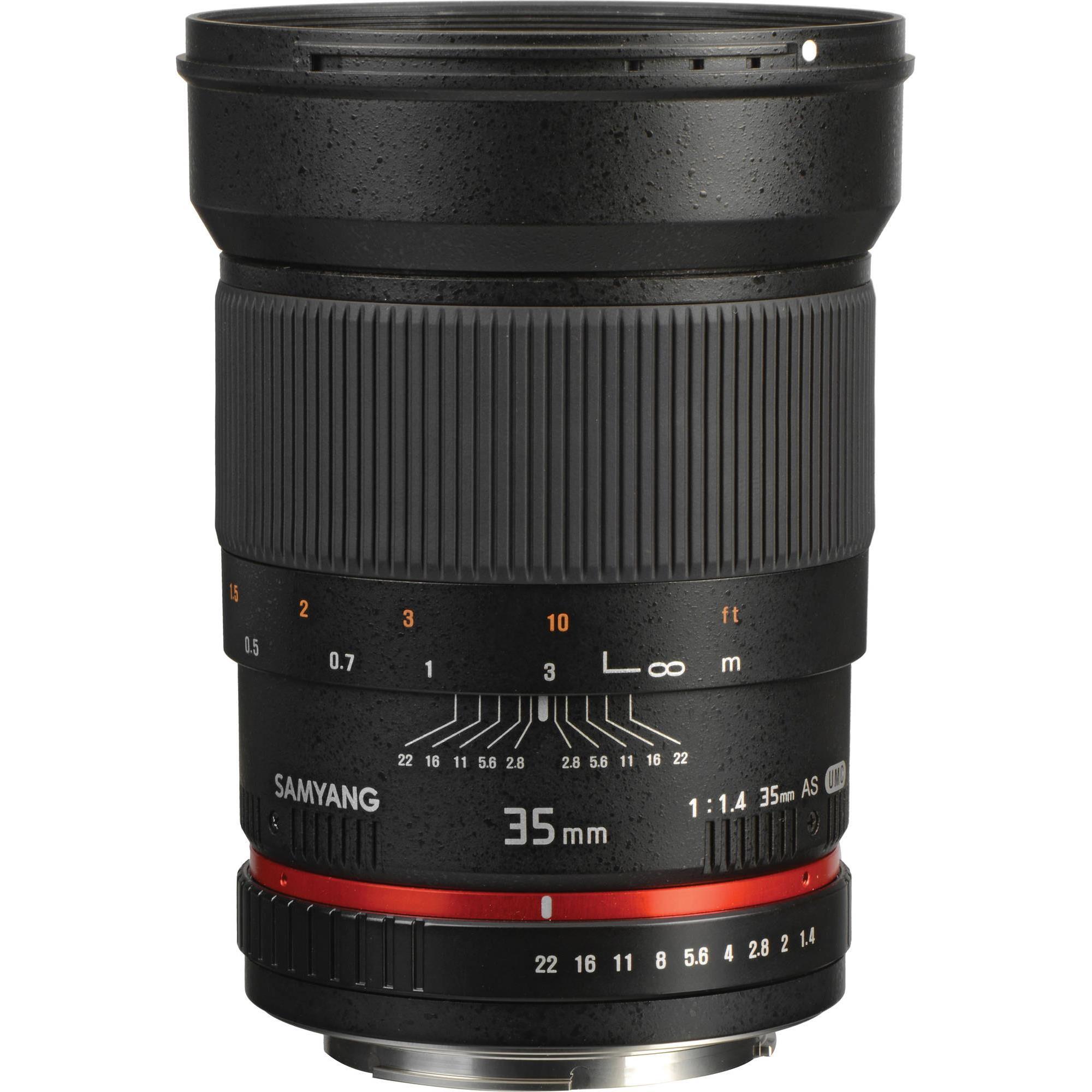 Samyang 35mm f/1.4 AS UMC - Canon EF (Canon EF, Canon EF-S, Vollformat), Objektiv, Schwarz