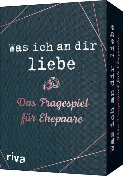 Was ich an dir liebe – Das Fragespiel für Ehepaare (German, Riva Publishing House, 2021)