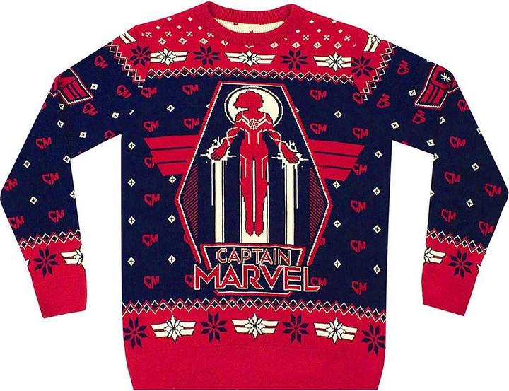 Produktbild Captain Marvel Premium Pullover Weihnachtliches Design (M)