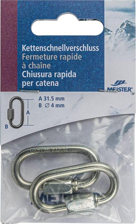 Image du produit Meister Maillon Rapid 31.5x4mm galvanisé (0.03 m)
