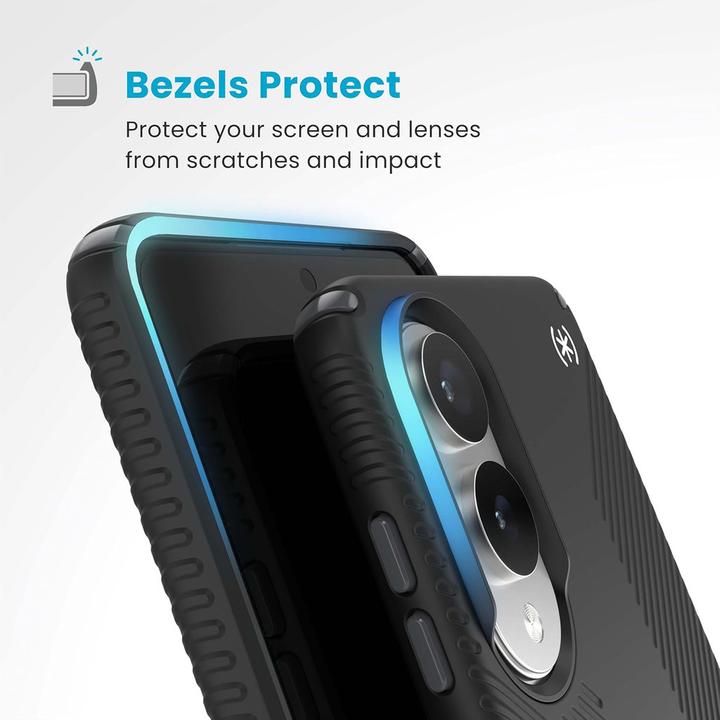 Produktbild speck Presidio2 Grip + Magnet Samsung Galaxy S25 Edge Black - with Microban (Samsung Galaxy S25 Edge)