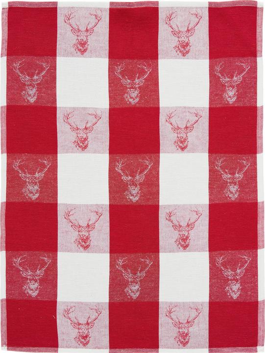 Produktbild Erwin Müller Geschirrtuch "Hirsch und Wichtel" 4er-Pack (70 x 50 cm)