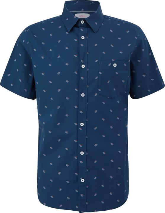 Immagine prodotto s.Oliver Hemd Slim: Kurzarmhemd mit Alloverprint (L)