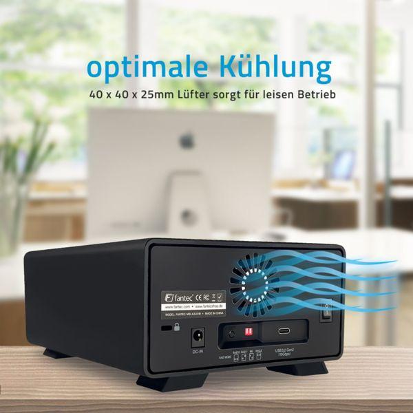 Produktbild Fantec MB-X2U31H 2x 3,5 Gehäuse (3.5")