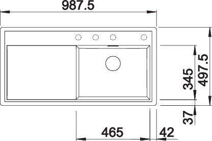 Produktbild Blanco Zenar XL 6 S-F (Spülbecken Zubehör, 98.75 cm, 49.75 cm)