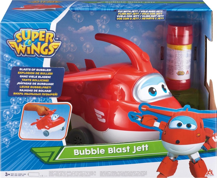 Actual product image Super Wings Soap bubble device Jett