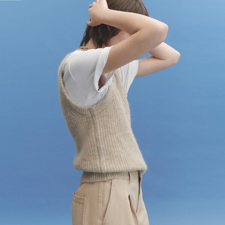 Produktbild La Redoute Collections T-Shirt mit rundem Ausschnitt (S)