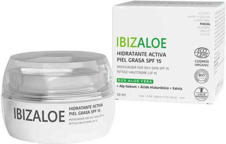 Actual product image Ibizaloe ACTIVE MOISTURIZER OILY SKIN SPF15 50ml (50 ml)