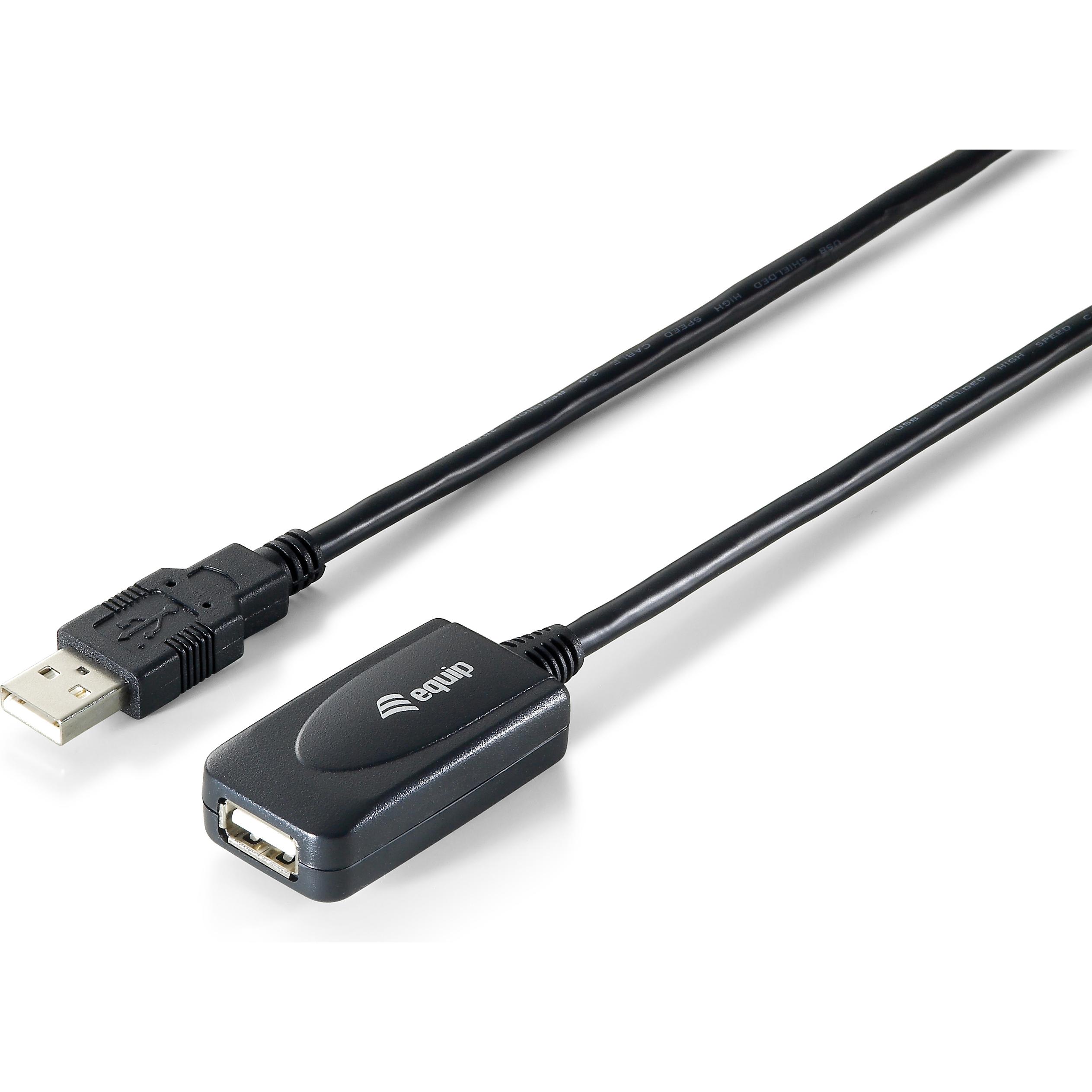 equip USB 2.0 Verlängerungskabel (5 m, USB 2.0), USB Kabel