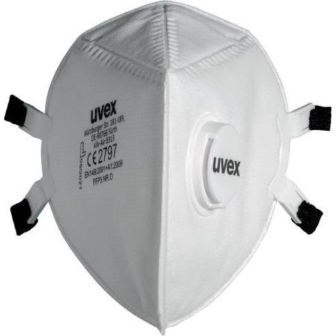 Uvex Safety, Maschera respiratoria, Maschera pieghevole uvex silv-Air e 8313 FFP3 (FFP3, 15 x)