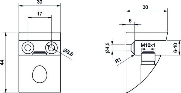 Immagine prodotto Pauli+Sohn Supporti per lastre in vetro 10020 (1 pz.)