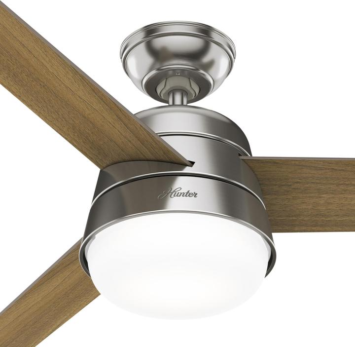 Produktbild Hunter Fans Deckenventilator Finley L Nickel mit Licht & Fernbedienung (43 dB)
