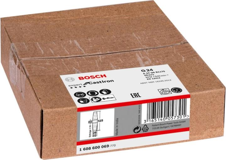 Produktbild Bosch Professional Zubehör PRO Metal Schleifscheibe, 125 x 26 x 20 mm, G24 (24)
