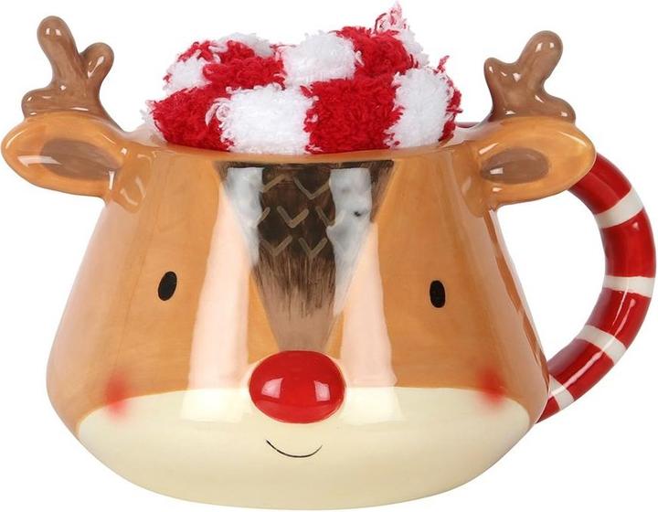Produktbild Something Different Rentier Weihnachtsbecher und Socken Set (1 x)
