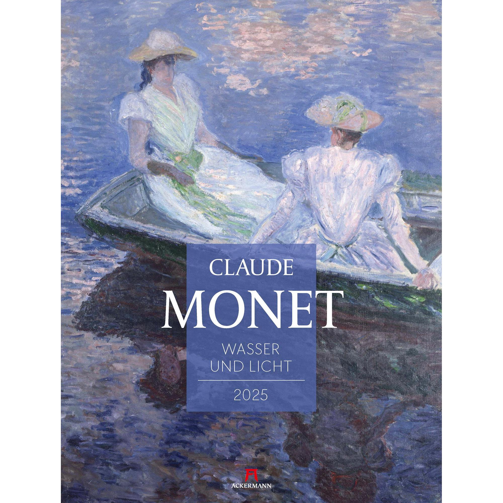 Ackermann, Kalender, Claude Monet - Wasser und Licht Kalender 2025 (Harter Einband, Deutsch)