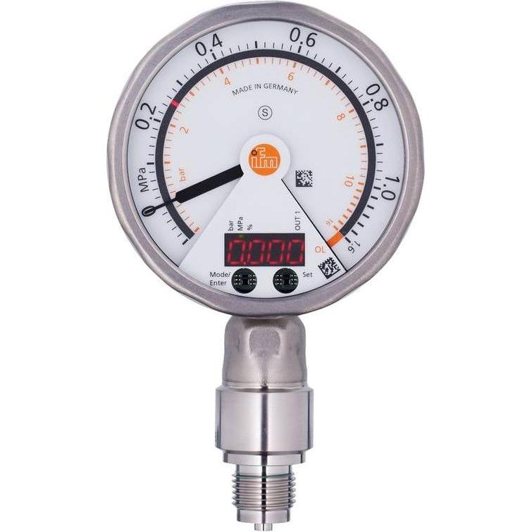 IFM Drucksensor 1 St. PG2434 -100 kPa bis 1000 M12 1Öffner 1 Schliesser, Modulo elettronico