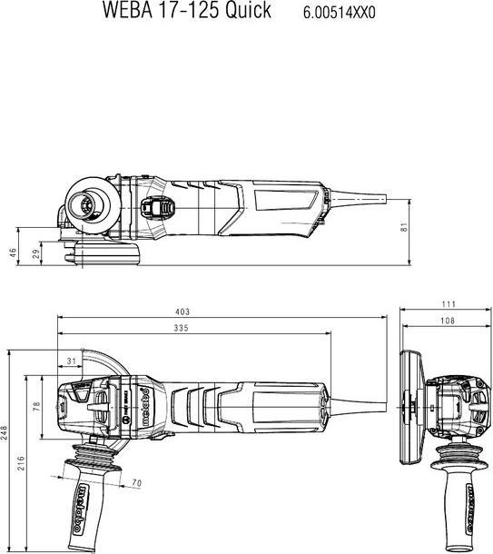 Image du produit Metabo WEBA 17-125 Quick (125 mm)
