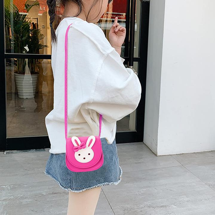 Produktbild Only-Bags.Store Kinder Umhängetasche, niedliche Hase Crossbody Tasche, PU-Leder