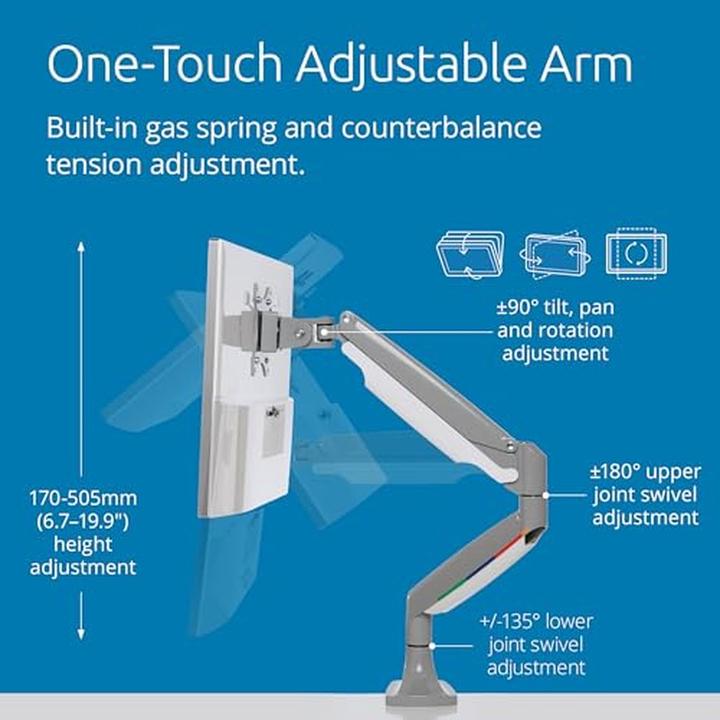Actual product image Kensington SmartFit® One-Touch Single Monitor Arm (Table, 32", 9 kg)