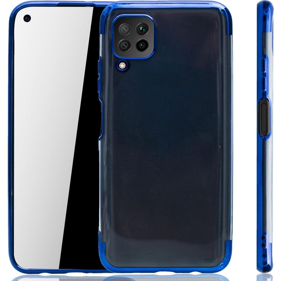 König Design Huawei P40 Lite Hülle Case Handy Cover Schutz Tasche Schutzhülle Etuis Blau (Huawei P40 Lite), Smartphone H...