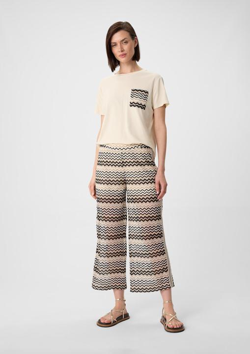 Actual product image Comma Hose Strickjersey-Culotte mit Zick-Zack-Ajourmuster (40)