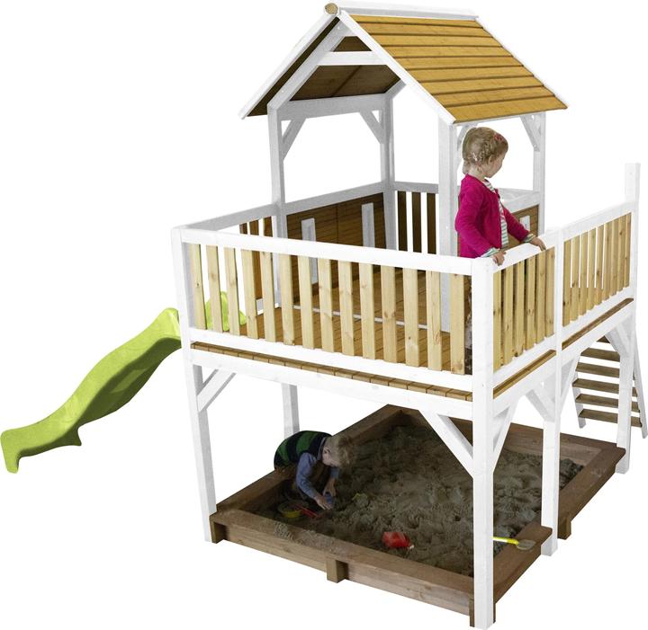 Immagine prodotto Axi Atka Play Tower Bruin/wit - Scivolo verde lime