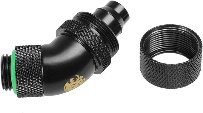 Produktbild Bitspower Anschluss 45 Grad 1/4 Zoll auf 16/10mm - drehbar