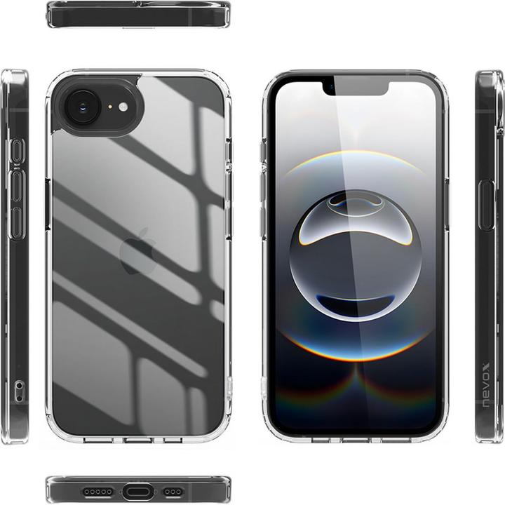 Actual product image Nevox StyleShell SHOCKFlex iPhone SE (2025) transparent (Apple iPhone 16e)