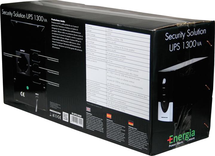 Immagine prodotto Mediacom M-UPS1300M gruppo di continuità (UPS) 1,3 kVA 720 W 4 presa(e) AC (1300 VA, 720 W)