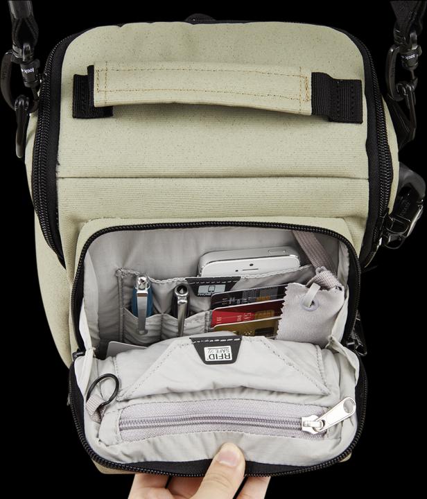 Produktbild Pacsafe Camsafe Z6 Kamera & Tablet Tasche Slate Green (Kamera Schultertasche)