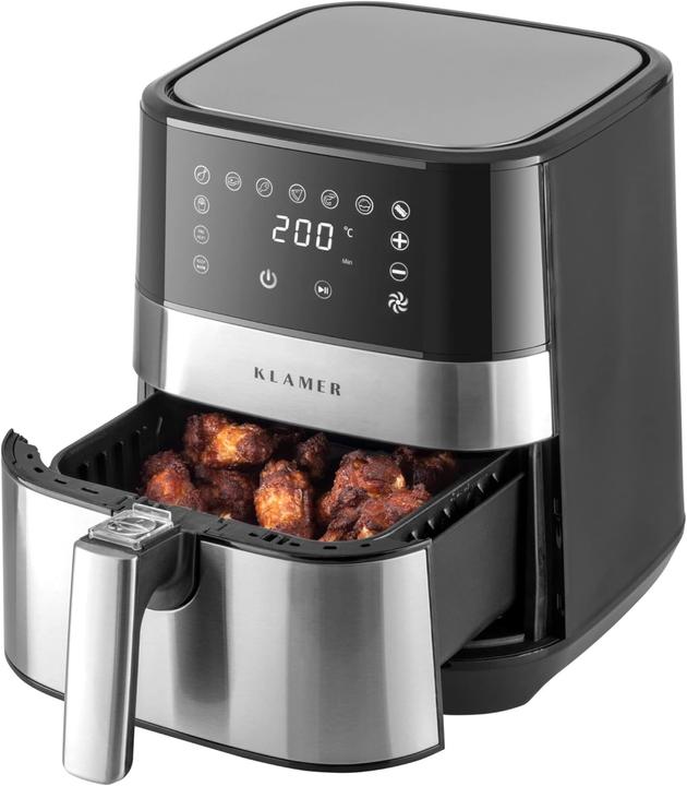 Produktbild KLAMER Heissluftfritteuse 5.5L 1500W Airfryer