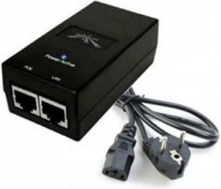 Actual product image Ubiquiti Passive PoE injector 24V-12W (Passive 24V PoE-in, 12 W)