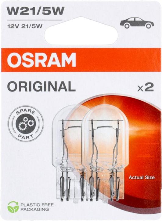 Image du produit Osram Original Signallampe W21/5W, 12V, Doppelblister (W21/5W)