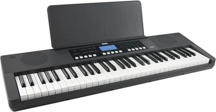 Axus 61-Key Portable Touch-Sensitive Lightweight Keyboard with Power Supply, 450 Voices, and Music Stand (61 Sleutels)