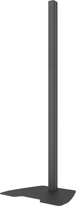 Multibrackets Plaque de sol avec colonne, pour série Pro, aluminium, noir