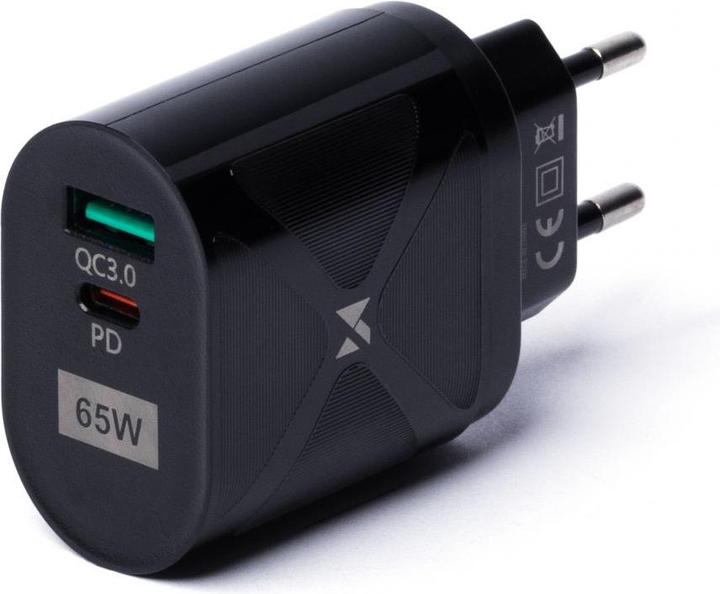Image du produit Wozinsky petit chargeur GaN 65W avec ports USB, USB supports fast charging noir (WWCGM1) (65 W)