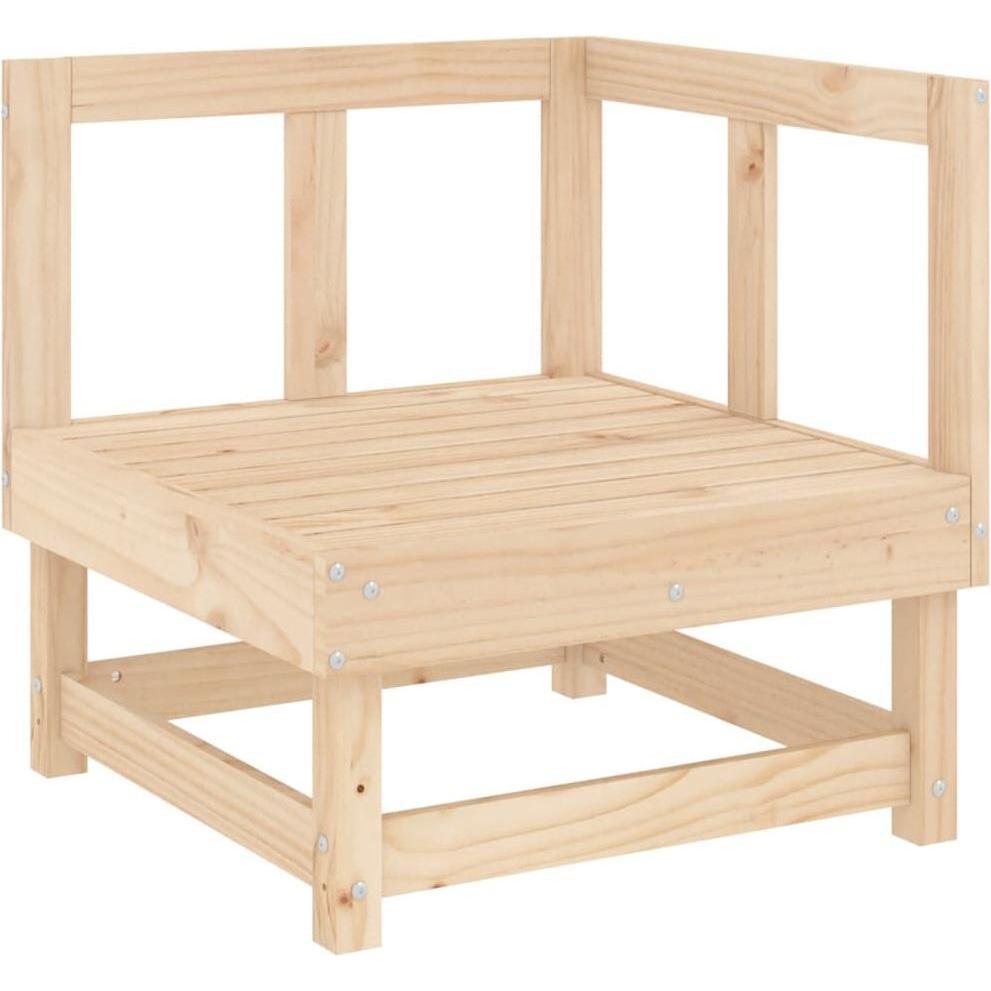 Thumbnail - VidaXL, Gartenlounge, Garten-Ecksofas 2 Stk. Massivholz Kiefer,Material: Massives