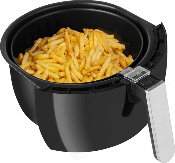 Actual product image ECG AF 3500 fryer Single Hot air fryer Black, Stainless steel